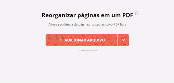 Reorganizar páginas PDF, Rodar ou Apagar Páginas Extra