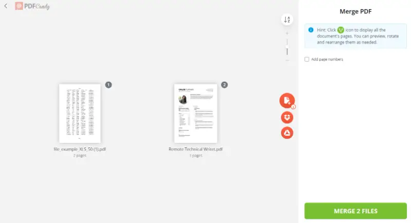 How to combine PDF files online without Acrobat