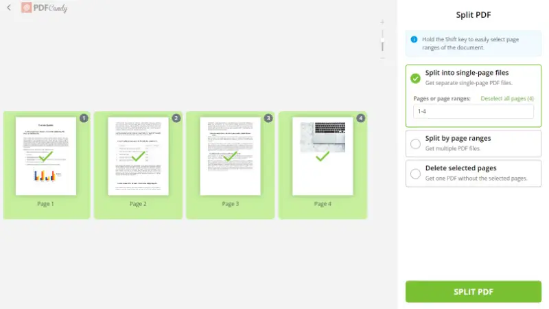 How to save only certain pages of a PDF