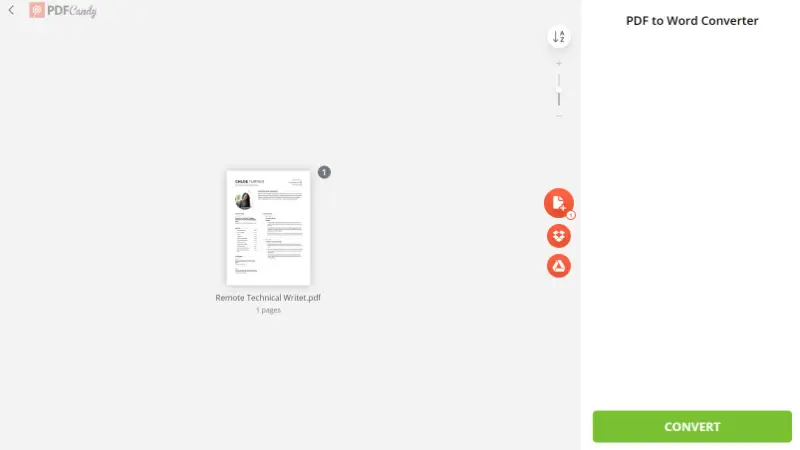 Convert PDF to Word