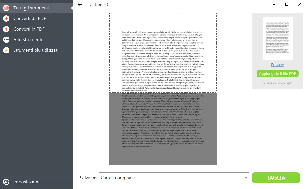 Come tagliare un PDF su Windows offline