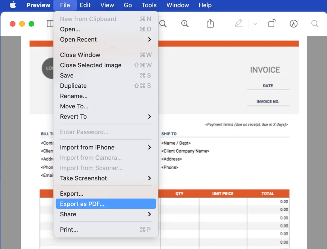 Como converter JPG para PDF em Mac com Pré-visualização